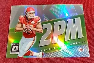 lot 17 image: 2017 Optic 2PM Patrick Mahomes Silver Rookie Card - WOW