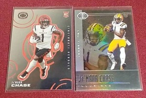 lot 21 image: (2) JaMarr Chase Rookie Cards