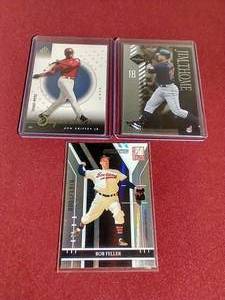 lot 22 image: (3) Numbered Baseball Cards - All HOFers