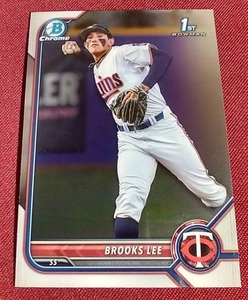 lot 55 image: 2022 Bowman Chrome 1st Bowman Brooks Lee Card