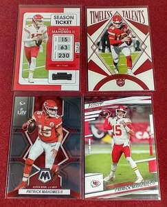 lot 56 image: (4) Patrick Mahomes Cards