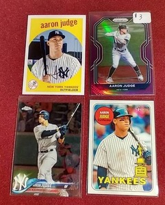 lot 97 image: (4) Aaron Judge Cards - Two 2nd Year