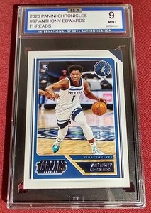 lot 104 image: 2020 Chronicles Anthony Edwards Rookie Card - ISA 9