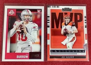 lot 122 image: (2) Joe Burrow Cards - 1 Rookie
