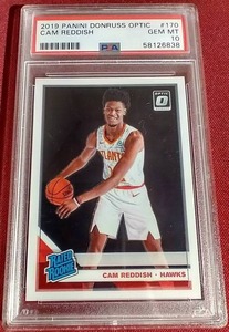 lot 123 image: 2019 Optic Cam Reddish Rated Rookie Card - PSA 10