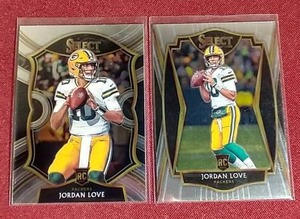 lot 132 image: (2) 2020 Select Jordan Love Rookie Cards - Includes Premier Level