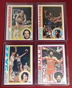 lot 134 image: (4) 1978-79 NBA Cards - All HOFers