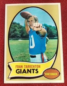 lot 142 image: 1970 Topps Fran Tarkenton Card