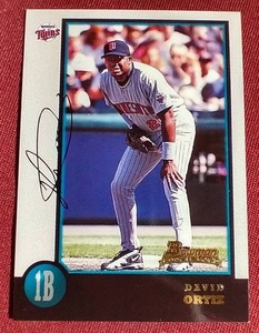 lot 147 image: 1998 Bowman David Ortiz Rookie Card