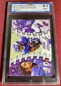 lot 149 image: 2020 Chronicles Justin Jefferson Rookie Card - ISA 8.5