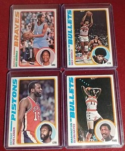 lot 151 image: (4) 1978-79 NBA Cards - All HOFers