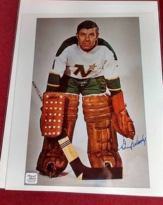 lot 152 image: Autographed Gump Worsley 8x10 Photo WCOA