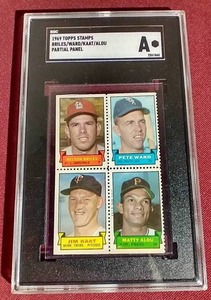 lot 153 image: 1969 Topps Stamps Jim Kaat (Etc) - SGC Slabbed