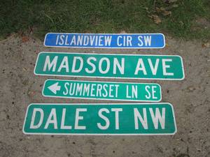 Lot of decommissioned road marker s...