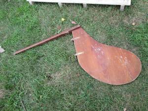 Vintage Wood sailboat rudder...