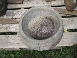 Large outdoor cement animal water d...