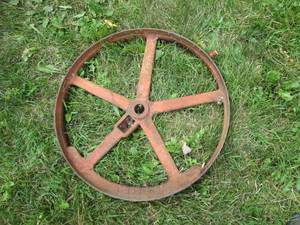 Very heavy metal vintage wheel...