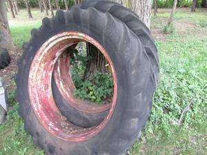 Set of 2-tractor tires from an Oliv...