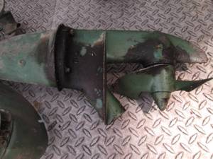 Green Vintage outboard boat motor...