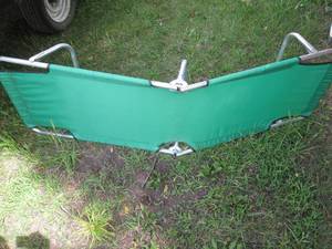 Elevated fold-up sleeping cot campi...