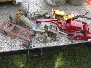 Assortment of vintage metal tractor...