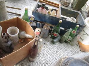 Huge variety of Vintage bottles, de...