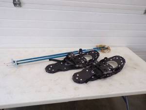 Pair of Snow Shoes with Poles