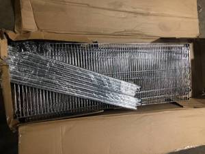 lot 17 image: HDX 5-Tier Commercial Grade Heavy Duty Steel Wire Shelving Unit in ChromeMax (72 in. W x 72 in. H x 24 in. D) customer return see pictures