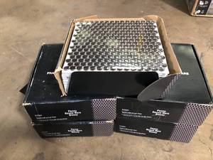 lot 23 image: Lot of 5 Boxes  Marble Essence Marquina 12.2 in. x 11.3 in. Penny Round Glass Mesh-Mounted Mosaic Tile customer return review pictures