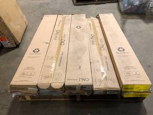 lot 47 image: Lot of 9 boxes Vinyl Pro Classic Nantucket Harbor 7.12 in. W x 48 in. L Waterproof Luxury Vinyl Plank Flooring (23.77 sq. ft). customer returns see pictures