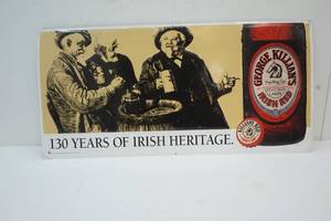lot 4 image: George Killians metal sign
