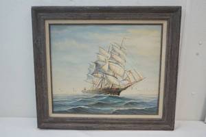lot 13 image: Ambrose oil on canvas