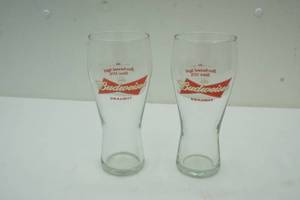lot 73 image: Budweiser beer glasses.