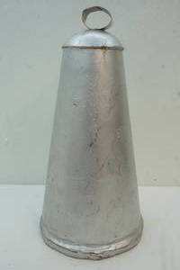 lot 81 image: Tin bell with wooden clapper