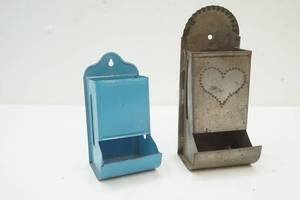 lot 97 image: Tin match holders
