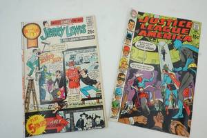 lot 105 image: Jerry Lewis and Justice League comics