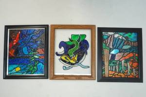 lot 120 image: Colored Plexi glass pictures
