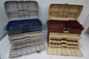 lot 233 image: 2 Fishing Tackle Boxes