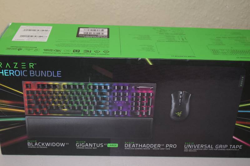 Razer Keyboard and Mouse Combo - APPEARS unopened, Lake Harriet Home  Estate Sale - Barely Used E-Bike, Air Conditioners, Tools, Large Wine  Making System, Outdoor Tent AND SO MUCH MORE!!!