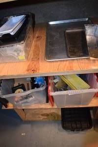 lot 77 image: Home Repair Shelf - DOES NOT INCLUDE SHELF JUST CONTENTS - See Pictures