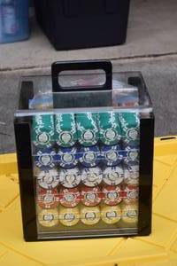 lot 16 image: Poker Chips Set