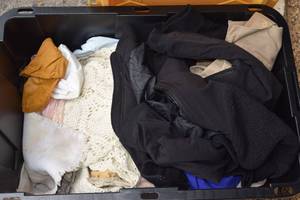 lot 17 image: Assorted Scarves and Shawls, Assorted Clothes
