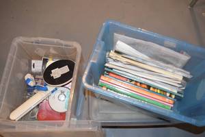lot 90 image: 3 Bins of Home Goods
