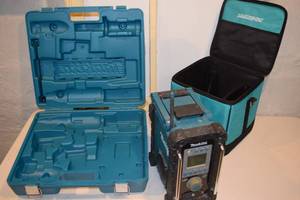lot 108 image: Makita Radio & 2 Empty Makita Cases