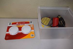 lot 137 image: Smoke Detectors (New), Heat Gun, and More - See Pictures