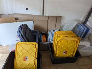 lot 152 image: Very Large Collection of Storage Containers with Lids, New Unused Boxes - See Pictures