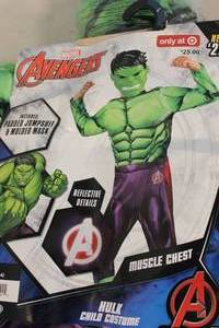 lot 40 image: Marvel Avengers Incredible Hulk Kids Costume
