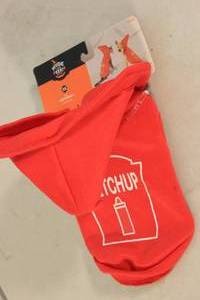 lot 152 image: Ketchup Hoodie Dog and Cat Costume - Hyde & EEK Boutique