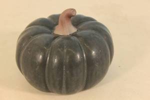 lot 154 image: Threshold Pumpkin Figural Seasonal Decoration Stoneware