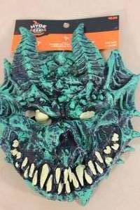 lot 164 image: Hyde & EEK Glow-in-the-Dark Spooky Dragon Mask One Size Fits Most